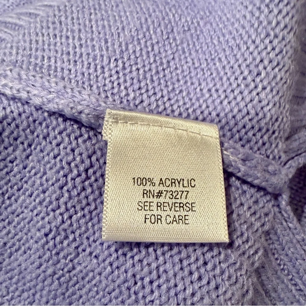 CROFT & BARROW, WOMENS, COWL NECK TUNIC IN LILAC COLOR. SIZE S
